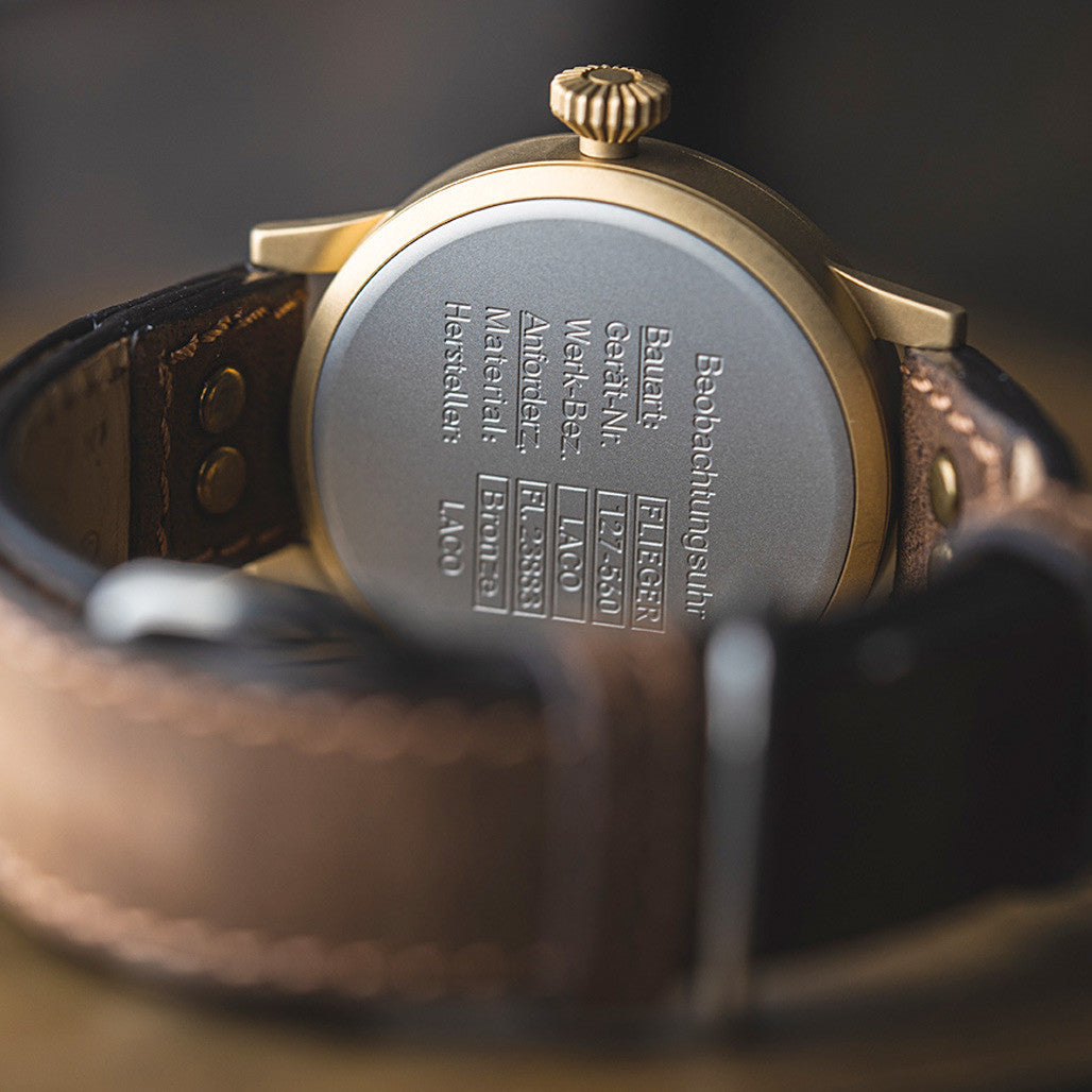 Laco Paderborn Bronze Type B Dial Swiss Automatic Pilot Watch with