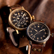 Laco Paderborn Bronze Type B Dial Swiss Automatic Pilot Watch with Sapphire Crystal #862150 lifestyle