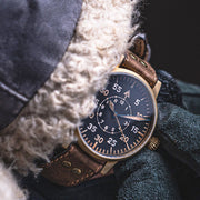 Laco Paderborn Bronze Type B Dial Swiss Automatic Pilot Watch with Sapphire Crystal #862150 lifestyle
