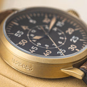 Laco Paderborn Bronze Type B Dial Swiss Automatic Pilot Watch with Sapphire Crystal #862150 lifestyle