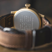 Laco Memmingen Bronze Type A Dial Swiss Mechanical Pilot Watch with Sapphire Crystal #862151 back