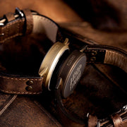 Laco Memmingen Bronze Type A Dial Swiss Mechanical Pilot Watch with Sapphire Crystal #862151 lifestyle