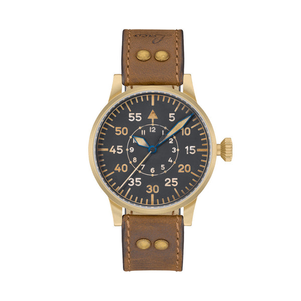 Laco Leipzig Bronze Type B Dial Swiss Mechanical Pilot Watch with Sapphire Crystal #862152