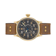 Laco Leipzig Bronze Type B Dial Swiss Mechanical Pilot Watch with Sapphire Crystal #862152 side