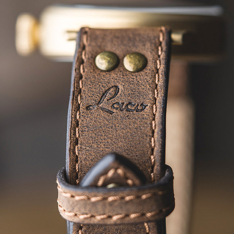 Laco Leipzig Bronze Type B Dial Swiss Mechanical Pilot Watch with Sapphire Crystal #862152 band