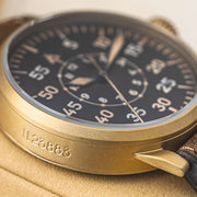 Laco Leipzig Bronze Type B Dial Swiss Mechanical Pilot Watch with Sapphire Crystal #862152 lifestyle