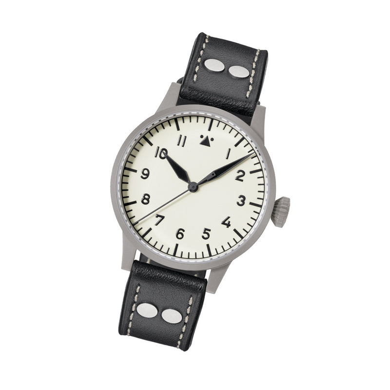 Laco Venedig 39 Pilot watch, Swiss Automatic, Type-A Luminous Dial #862155 tilt