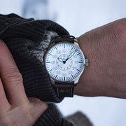 Laco Limited Edition Aachen Polar 42mm Type B Flieger #862157 wrist