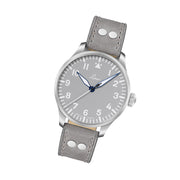 Laco Augsburg Gray 42 Type A Dial Automatic Pilot Watch with Sapphire Crystal #862158 tilt