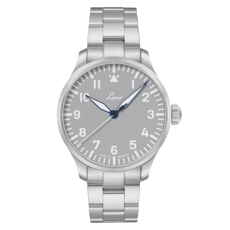 Laco Augsburg Gray 42 Type A Dial Automatic Pilot Watch with Sapphire Crystal #862158.MB zoom