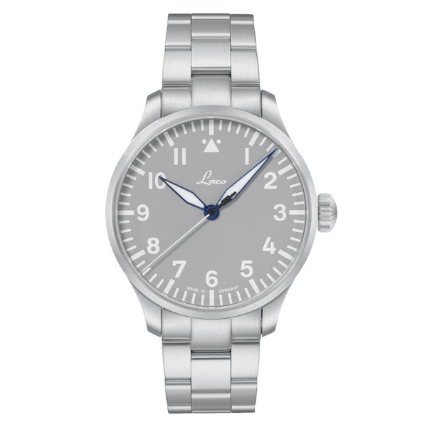 Laco Augsburg Gray 42 Type A Dial Automatic Pilot Watch with Sapphire Crystal #862158.MB zoom