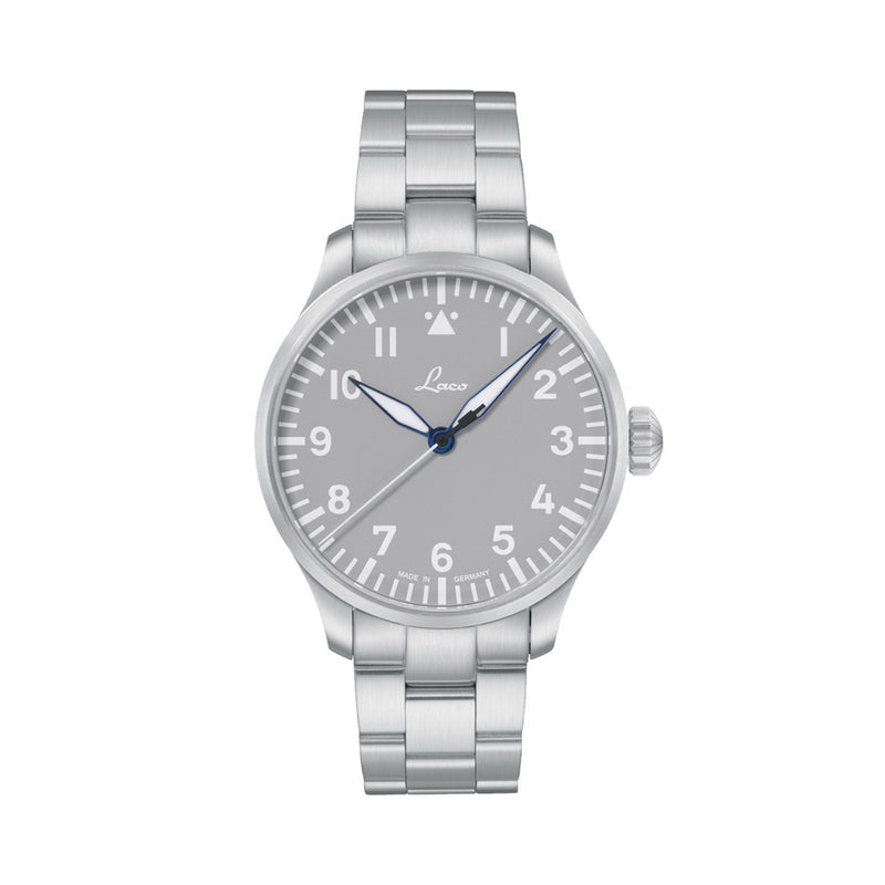 Laco Augsburg Gray 42 Type A Dial Automatic Pilot Watch with Sapphire Crystal #862158.MB