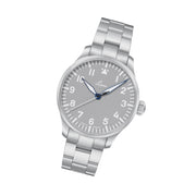 Laco Augsburg Gray 42 Type A Dial Automatic Pilot Watch with Sapphire Crystal #862158.MB tilt