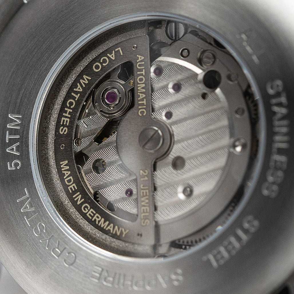 Laco Augsburg Gray 42 Type A Dial Automatic Pilot Watch with