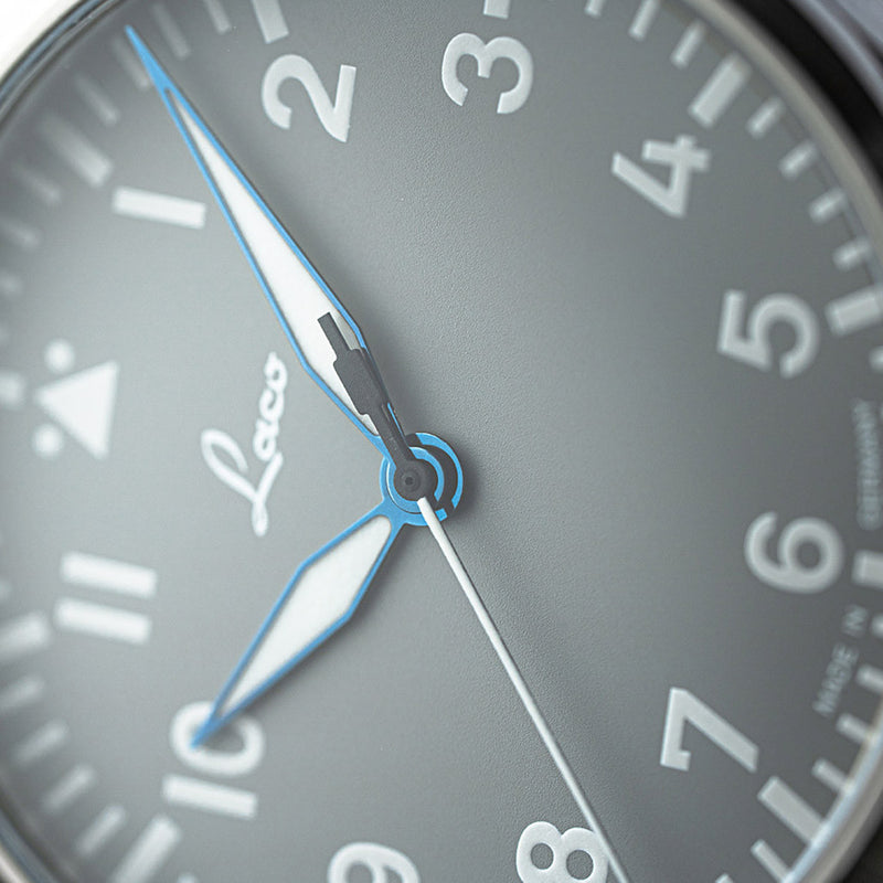 Laco Augsburg Gray 42 Type A Dial Automatic Pilot Watch with Sapphire Crystal #862158.MB lifestyle