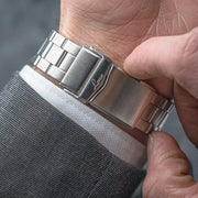 Laco Augsburg Gray 42 Type A Dial Automatic Pilot Watch with Sapphire Crystal #862158.MB wrist