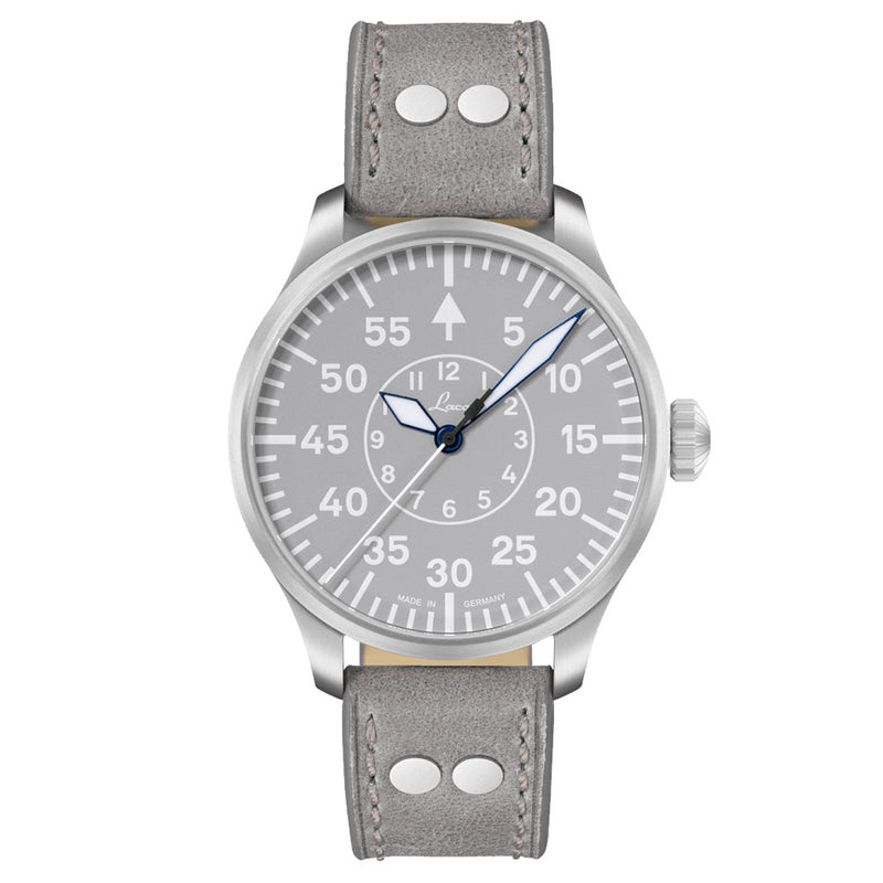 Laco Aachen Gray 42 Type B Dial Automatic Pilot Watch with Sapphire Crystal #862159 zoom