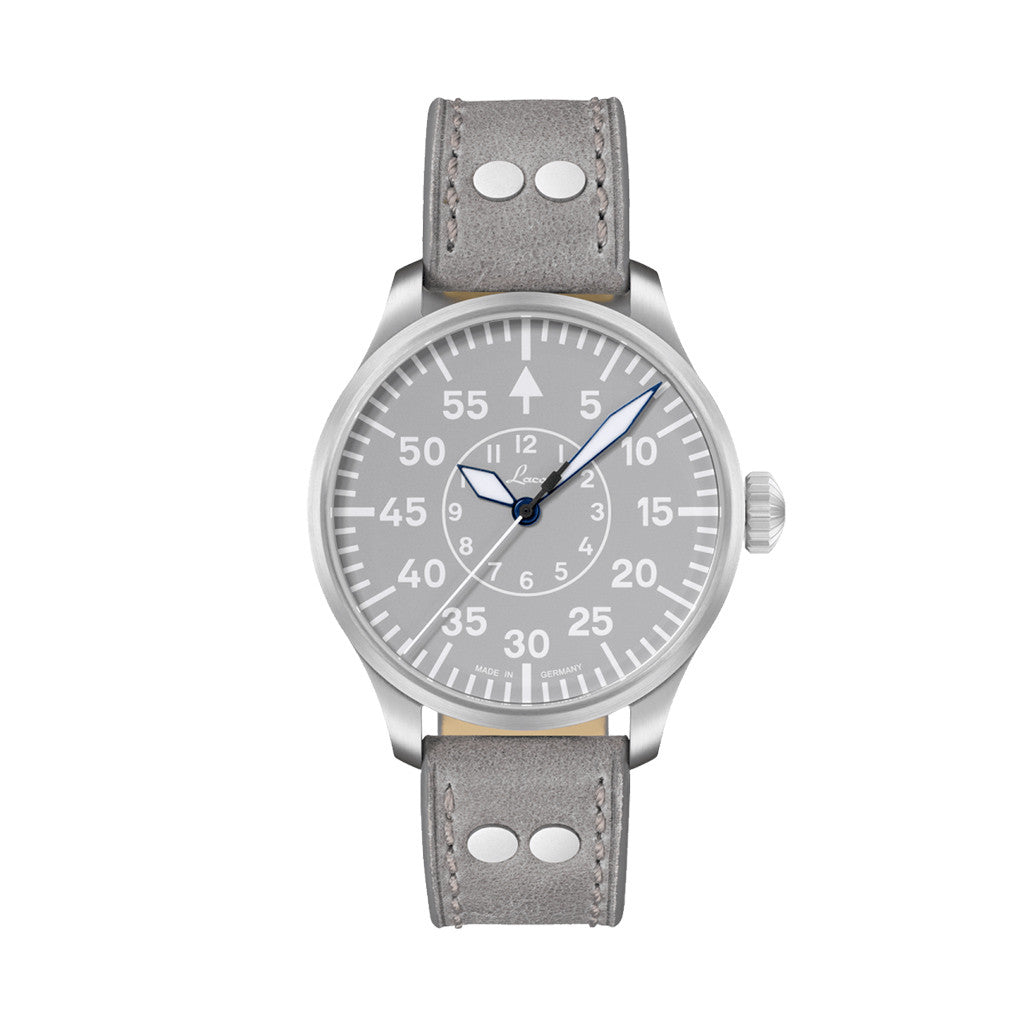 Laco Aachen Gray 42 Type B Dial Automatic Pilot Watch with