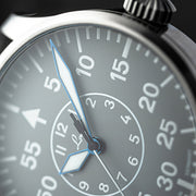 Laco Aachen Gray 42 Type B Dial Automatic Pilot Watch with Sapphire Crystal #862159 dial zoom