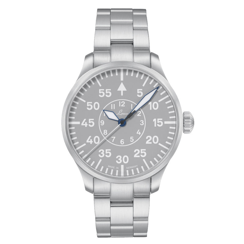Laco Aachen Gray 42 Type B Dial Automatic Pilot Watch with Sapphire Crystal #862159.MB zoom