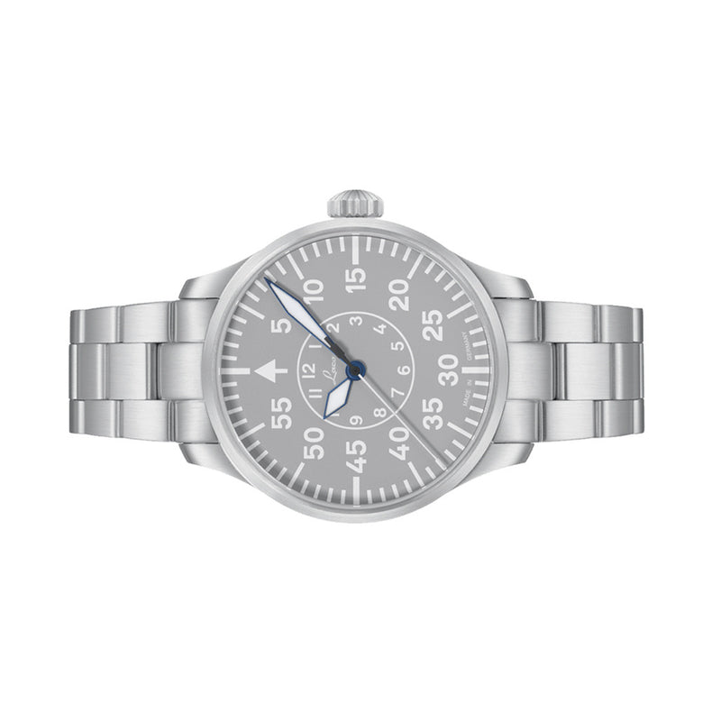 Laco Aachen Gray 42 Type B Dial Automatic Pilot Watch with Sapphire Crystal #862159.MB side