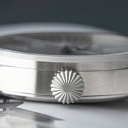 Laco Aachen Gray 42 Type B Dial Automatic Pilot Watch with Sapphire Crystal #862159.MB crown