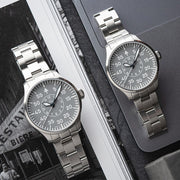Laco Aachen Gray 42 Type B Dial Automatic Pilot Watch with Sapphire Crystal #862159.MB lifestyle