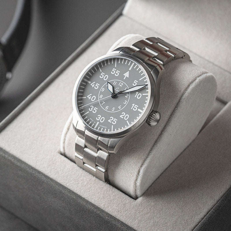 Laco Aachen Gray 42 Type B Dial Automatic Pilot Watch with Sapphire Crystal #862159.MB lifestyle