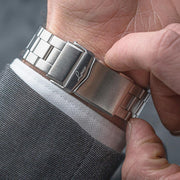 Laco Aachen Gray 42 Type B Dial Automatic Pilot Watch with Sapphire Crystal #862159.MB wrist