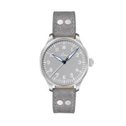 Laco Augsburg Gray 39 Type A Dial Automatic Pilot Watch with Sapphire Crystal #862161
