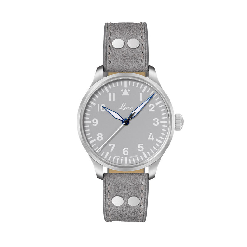 Laco Augsburg Gray 39 Type A Dial Automatic Pilot Watch with Sapphire Crystal #862161