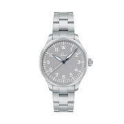 Laco Augsburg Gray 39 Type A Dial Automatic Pilot Watch with Sapphire Crystal #862161.MB