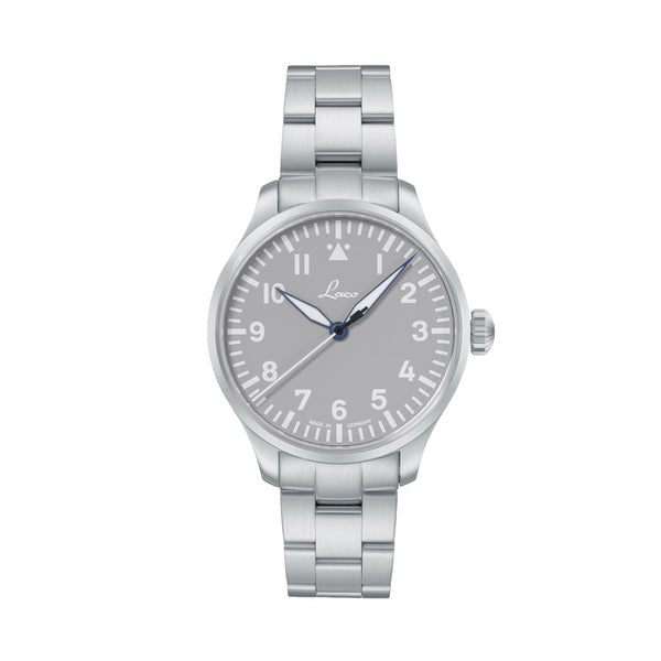 Laco Augsburg Gray 39 Type A Dial Automatic Pilot Watch with Sapphire Crystal #862161.MB