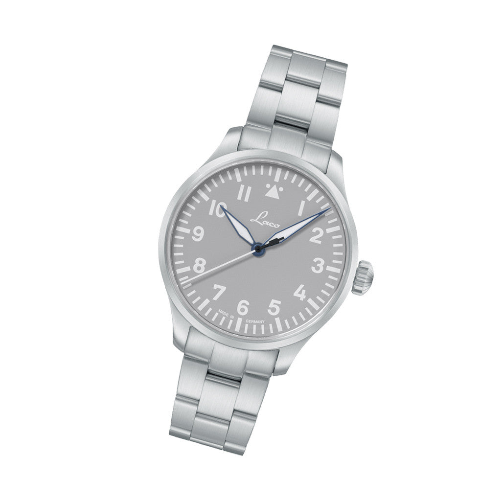 Laco Augsburg Gray 39 Type A Dial Automatic Pilot Watch with