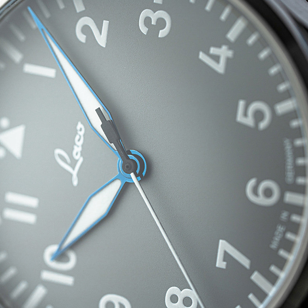 Laco Augsburg Gray 39 Type A Dial Automatic Pilot Watch with