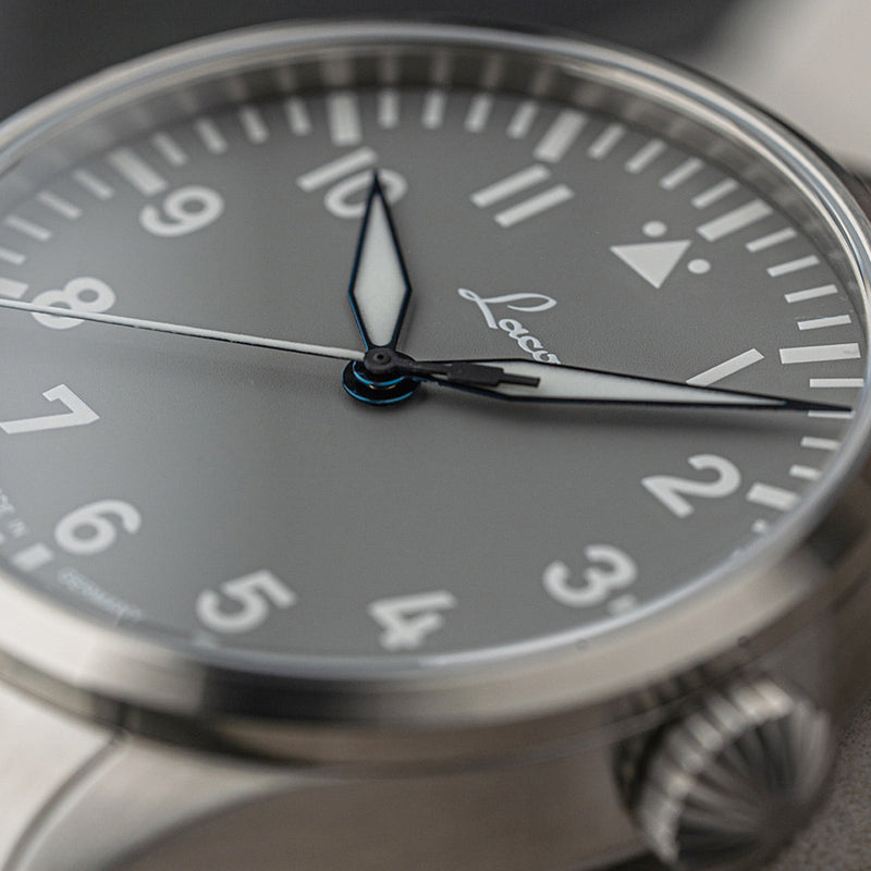 Laco Augsburg Gray 39 Type A Dial Automatic Pilot Watch with Sapphire Crystal #862161.MB lifestyle