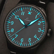 Laco Augsburg Gray 39 Type A Dial Automatic Pilot Watch with Sapphire Crystal #862161.MB lume