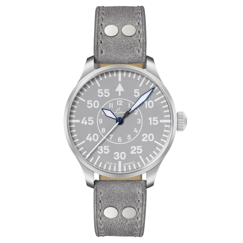 Laco Aachen Gray 39 Type B Dial Automatic Pilot Watch with