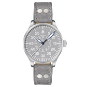 Laco Aachen Gray 39 Type B Dial Automatic Pilot Watch with Sapphire Crystal #862162 zoom