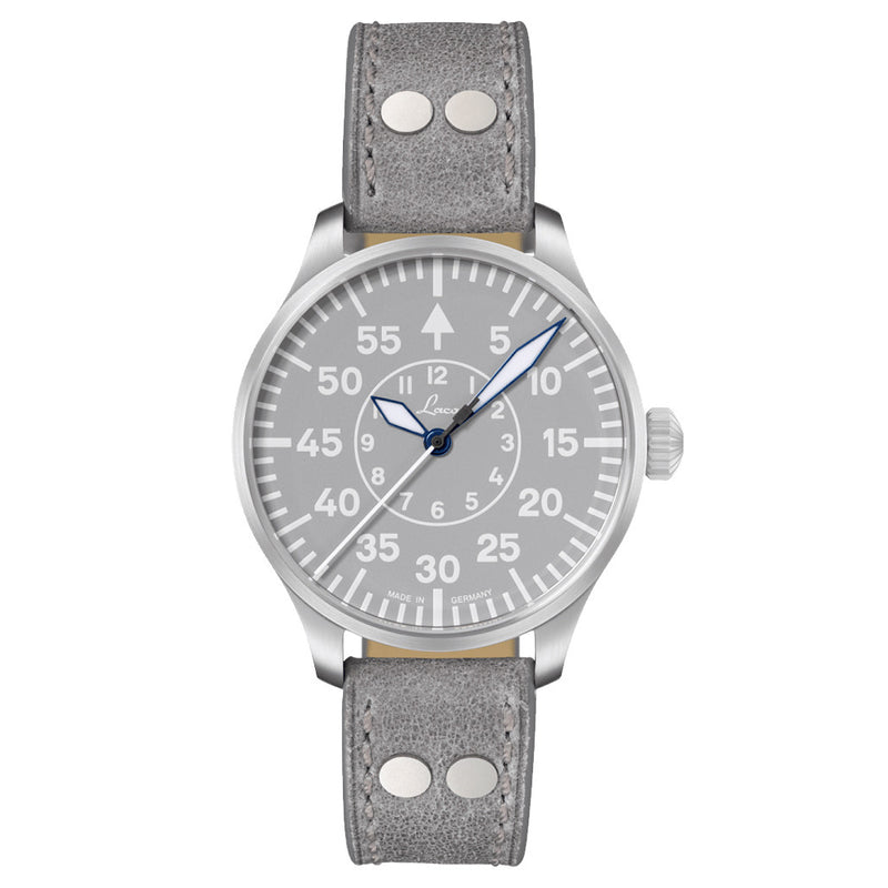 Laco Aachen Gray 39 Type B Dial Automatic Pilot Watch with Sapphire Crystal #862162 zoom
