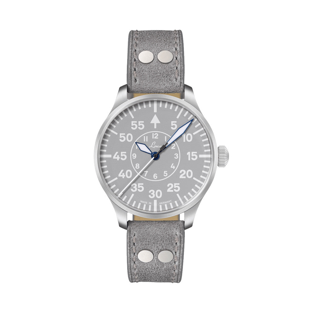 Laco Aachen Gray 39 Type B Dial Automatic Pilot Watch with