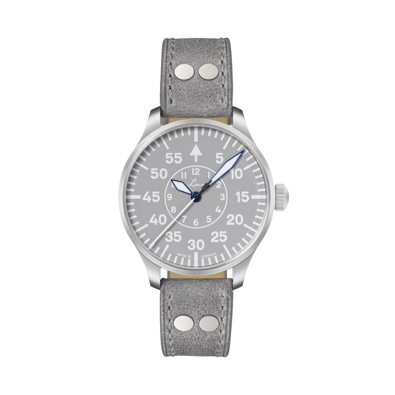Laco Aachen Gray 39 Type B Dial Automatic Pilot Watch with Sapphire Crystal #862162