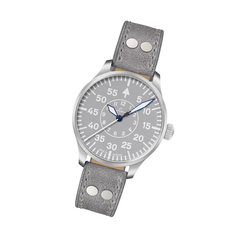 Laco Aachen Gray 39 Type B Dial Automatic Pilot Watch with Sapphire Crystal #862162 tile