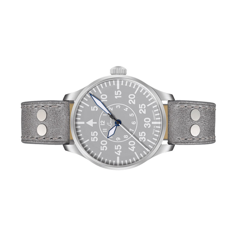 Laco Aachen Gray 39 Type B Dial Automatic Pilot Watch with Sapphire Crystal #862162 side