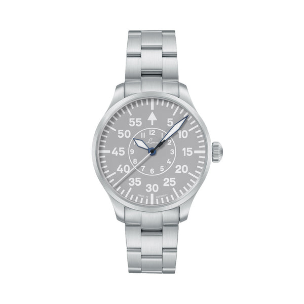 Laco Aachen Gray 39 Type B Dial Automatic Pilot Watch with Sapphire Crystal #862162.MB