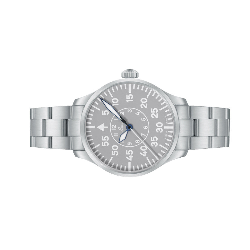 Laco Aachen Gray 39 Type B Dial Automatic Pilot Watch with
