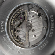 Laco Aachen Gray 39 Type B Dial Automatic Pilot Watch with Sapphire Crystal #862162.MB back
