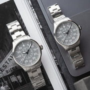 Laco Aachen Gray 39 Type B Dial Automatic Pilot Watch with Sapphire Crystal #862162.MB lifestyle