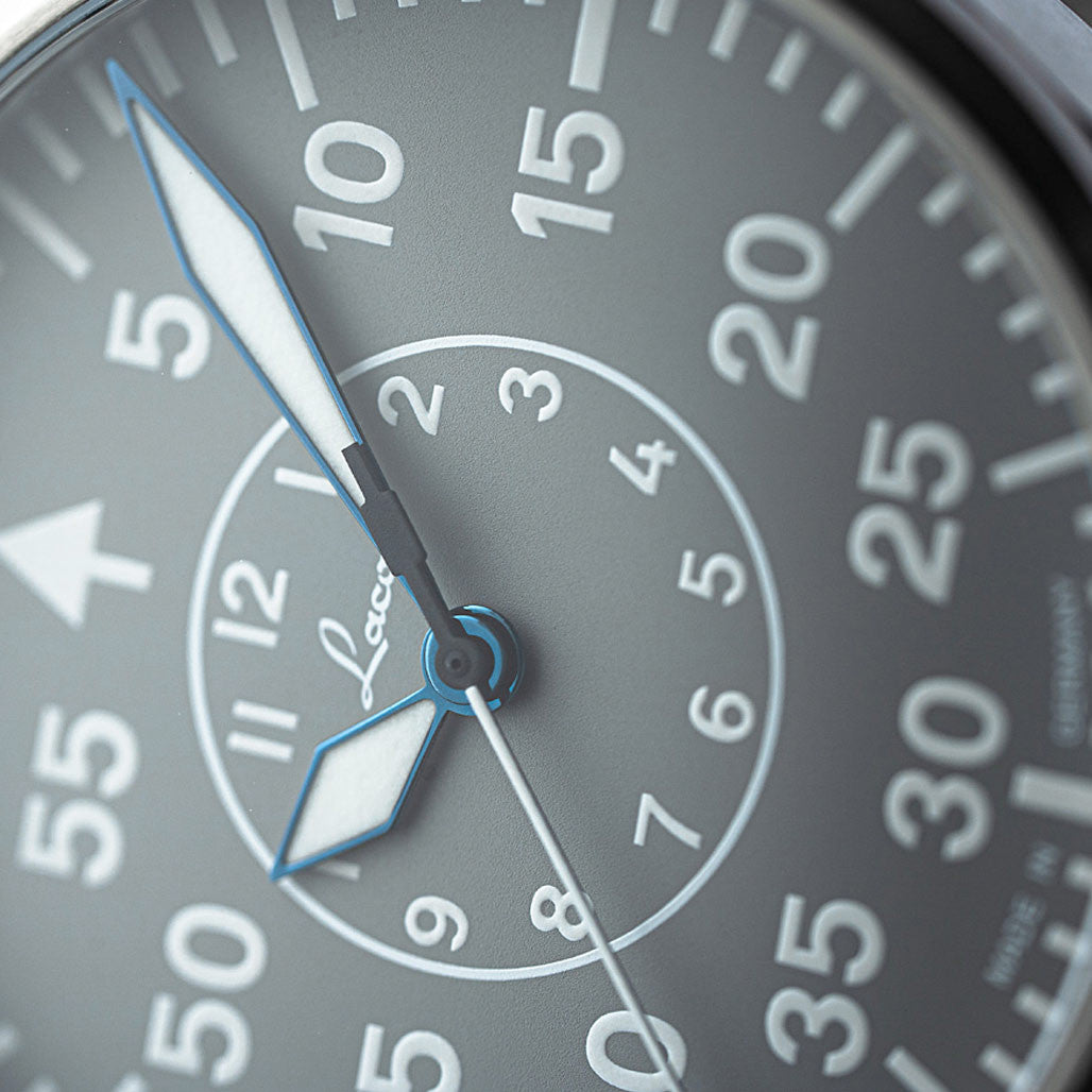 Laco Aachen Gray 39 Type B Dial Automatic Pilot Watch with