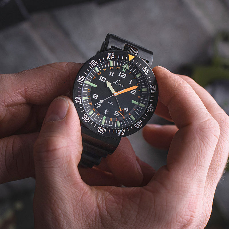 Laco Squad Atacama Quartz GMT Tactical Dive Watch #862163